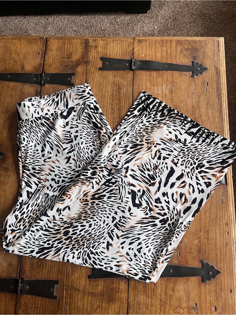 Kate & Mallory Black, White & Brown‎ Wide Leg Pants
